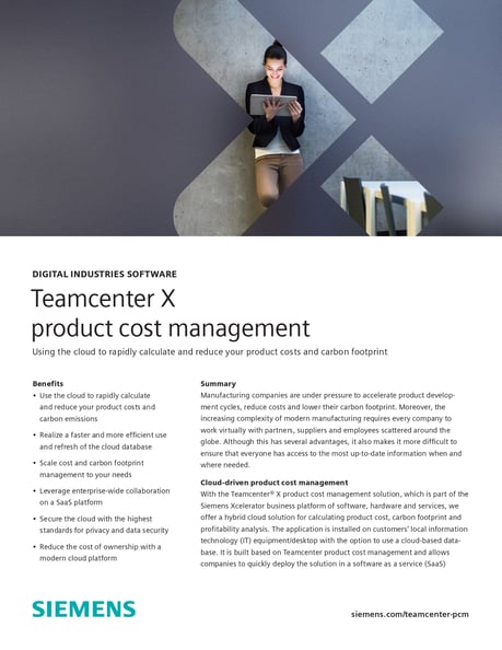 Siemens SW Teamcenter X Product Cost Management Fact Sheet_page-0001